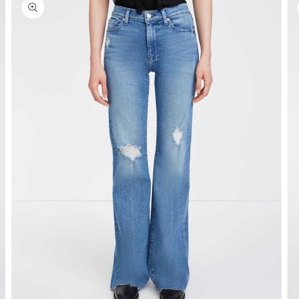 Luxe Vintage Dojo Trouser With Cut Hem & Destroy In Adelphi